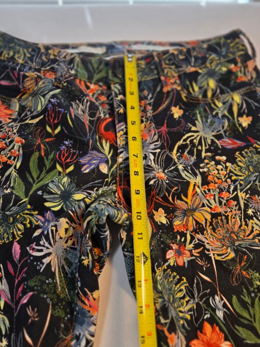 Pilcro and the Letterpress Anthropologie Floral Print Skinny Jeans Women's - Picture 7 of 7